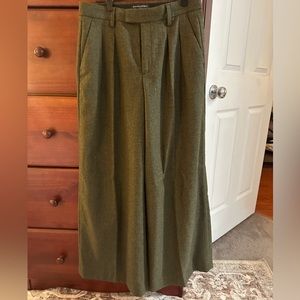 Wide-leg tweed pant / trouser